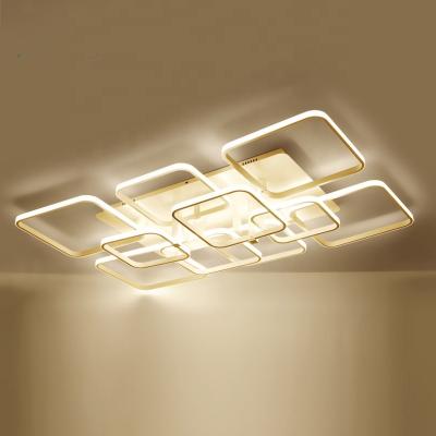 China Modern Remote Control Dimmable 4/6/8Heads LED Acrylic Chandelier Ceiling Lamp for sale