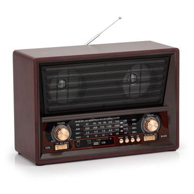 China AM/FM/SW/BT/USB wooden bluetooth speaker for sale