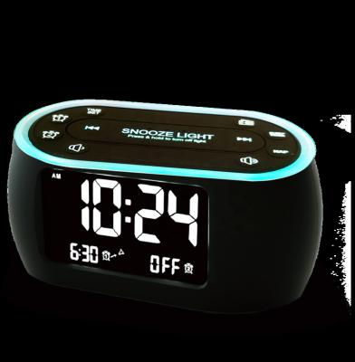 China FM/dual alarm/USB charging alarm clock for sale