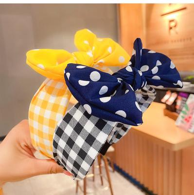 China Wholesale Soft Elastic Hairbands Large Various Color Baby Hair Accessories Lovely Cloth Baby Headbands Baby Girls for sale