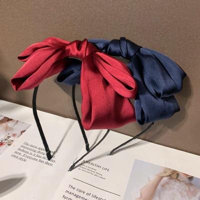 China Fabric Bow Headband Bowknot, 1 Pieces Large Headband Bow Ribbon, Girls Women's Headwear Bow Headwear for sale