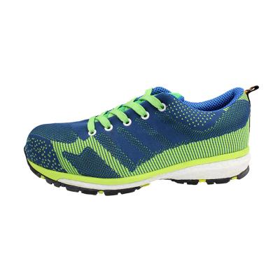 China Steel Toe China Manufacturer Fly Knit Breathable Jogger Oil Resistant Safety Shoes For Men for sale