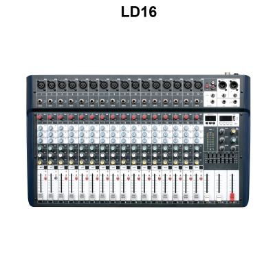 China LD16 16 Channel Professional Audio Video Mini USB Audio Mixer LD16 for sale