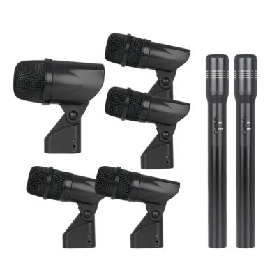 China Cable Microphone SC-7A 7 Piece Drum Microphone Professional Kit Drum Microphone Set for sale