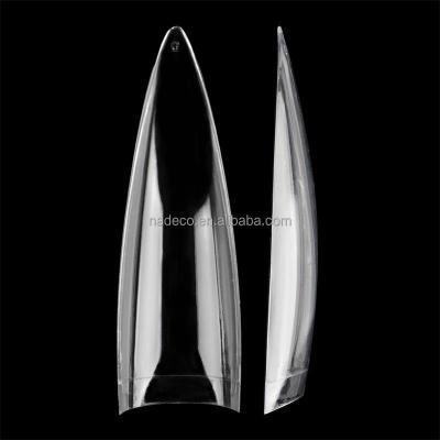 China Eco-friendly Material Nadeco Gel Tips Half Cover Stiletto Cover XXL Straight Side Square Nail Tips for sale