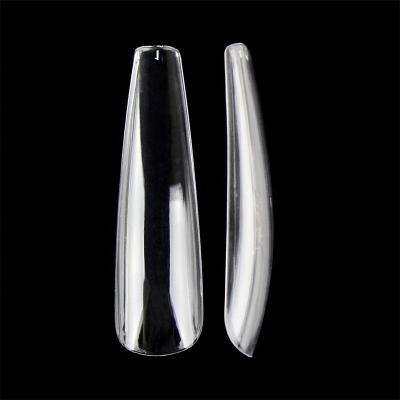 China Nail Art Tips Ballerina Nail Extension Coffin Gel Design XXL Soak Off Material French Press On Style False Nail for sale