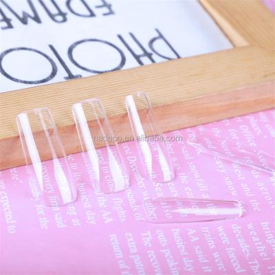 China Design XL Full Cover Nail Tips Fit Clear Gel Press On Nail Extension Christmas Style Wide Size for sale