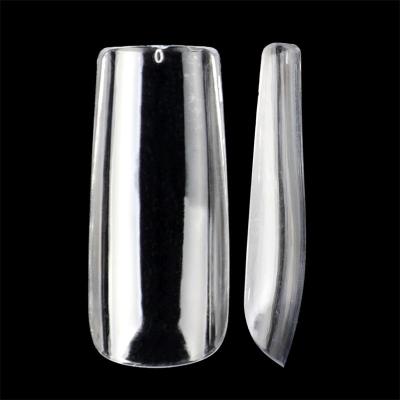 China Full Cover Design XL Square Long Square ABS Material Gel Nail Press On Salon Plain Nail Tips 360pcs for sale