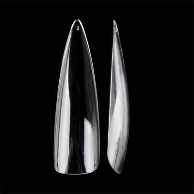 China Nadeco Eco-Friendly Material Strong Fake Nail Tips Soft Gel XXL Extra Length Shapes Stilettos Nail Tips Press On Nail for sale