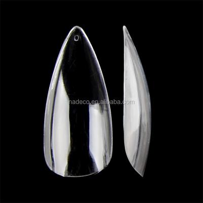 China Professional Simple 500pcs Nail Tips Full Cover ABS Factory Design Almond Salon Material Shape for sale