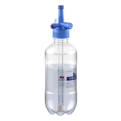 China Disposable Medical Grade PP+ABS Factory Price Oxygen Air Water Bottle Bubble Humidifier For Sale for sale