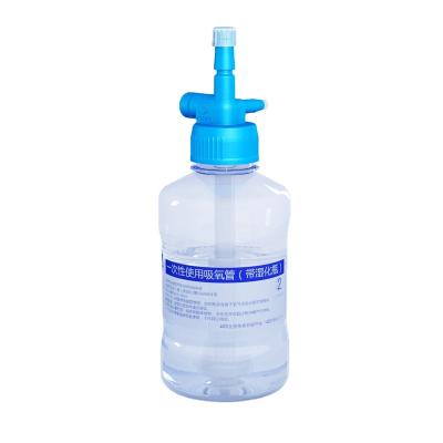 China Medical Grade PP+ABS Outstanding Quality Bottle Foamer Filter Bubble Disposable Prefilled Humidifier For Oxygen Concentrator for sale