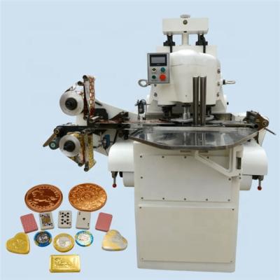 China food & Beverage Factory Chocolate Coin Packing Machine Manual Feeder for sale