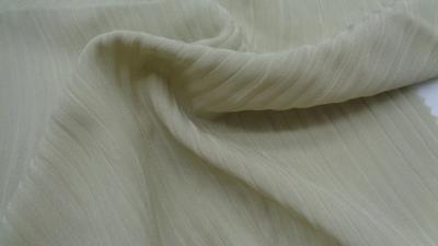 China Kräuseln Sie weiches Breathable gefärbtes Streifen-Chiffon- Blusen-Gewebe-Polyester 100% 108G zu verkaufen