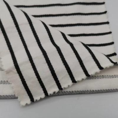 China Blended Home Textile Fabrics Antibacterial Breathable Stripe 30% Linen 70% Cotton for sale