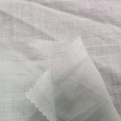 China Breathable Dyed 100% Ramie Fabric 120 Gsm 140cm Thin Vintage Shirt And Skirt for sale