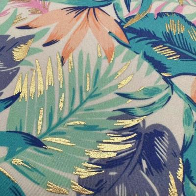 China 82% Nylon 18% Spandex Fabric 200GSM Printed Woven Fabric For Women Yoga Wear for sale