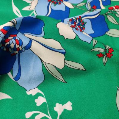 China 100% Polyester Sports Clothing Fabric Printed Spandex Satin Fabric  50Dx75D+40D for sale