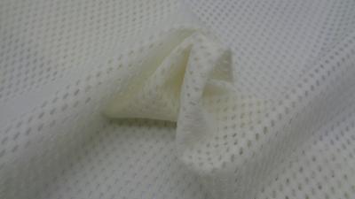 China Mesh White Fabric 90% Nylon 10% Spandex 120 Gsm Water Droplets Shape for sale