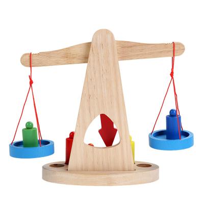 China High Quality Wooden Toy Balance Montessori Experience Educational Sensory Balance Game Eco-friendly Scale Material For Kids for sale