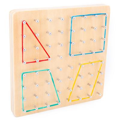 China Mathematics Montessori Geometry Nail Board Kindergarten Education Toy Kindergarten Education Toy Mathematics Rubber Band Early Mathematics Puzzle Mathematics Nail Board for sale