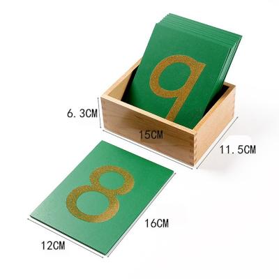 China Early Childhood Learning Montessori Teaching Aid Wooden Box Mathematics and Montessori Edition Digital Sand Board International Early Education Toys for sale