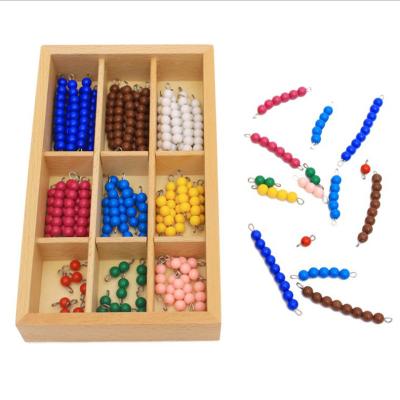 China High Quality Preschool Educational Toys Wood and Early Education Montessori Bead Game Colorful Kids Math Bead Game for sale