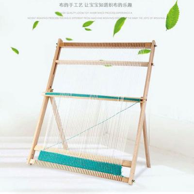 China Wholesale Funny Popular Wooden Kids Baby Weaving Loom Wooden Toy for sale