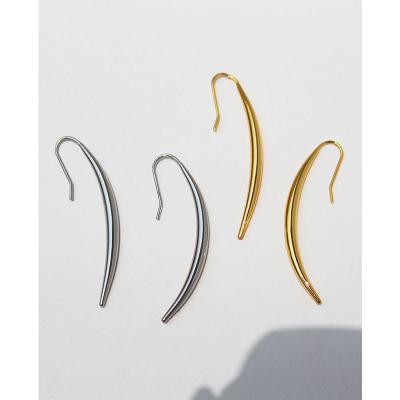 China 2022 FASHIONABLE Minimalist Jewelry Danglies Smooth Crescent Dangle Dangling Earrings for sale