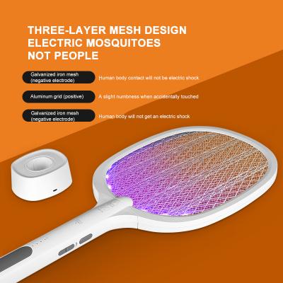 China Factory direct sale mosquito killer viable drop lamp electric 2 in 1 swatter usb electron mosquito lamp for sale