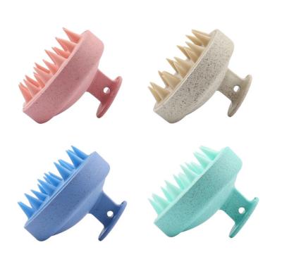 China 2022 Promotional Hair Brush Bath Hair Shampoo Scalp Massager Scalp Cleaner Silicon Body Brush Massaging Brush for sale