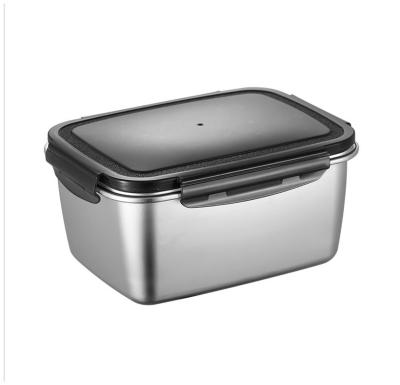 China Modern high quality durable using crisper stainless steel storage box food container for food for sale