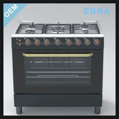 China Easy Assembled Stainless Steel 36inch stanidng gas cooker easy clean freestanding stove for sale