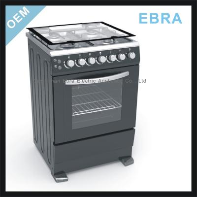 China Easy Assembled Easy Clean 4 Burner Gas Stove With Tempered Glass Removable Top Cover for sale