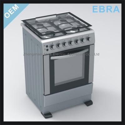 China Easy Assembled 4 Burner Temperature Valve Easy Clean Gas Cooker With Oven for sale