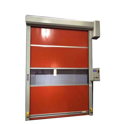 China Windproof Automatic Plastic Industrial High Speed ​​PVC Rolling Shutter Door For Garge for sale