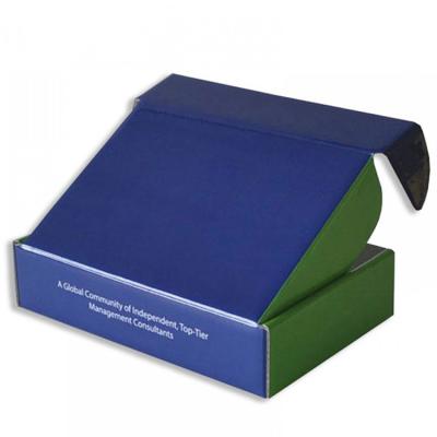 China Recyclable Cardboard Full Color Printed Tuck Top Corrugated Mailer Box E-flute Black T-Shirt Packaging Boxes Art Paper LLC-W0034 Lilongcai for sale