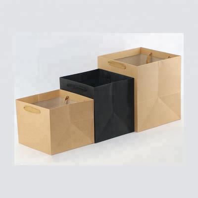 China Recyclable colorful heigh-end paper food bag for food Recyclable Shopping Bag for sale