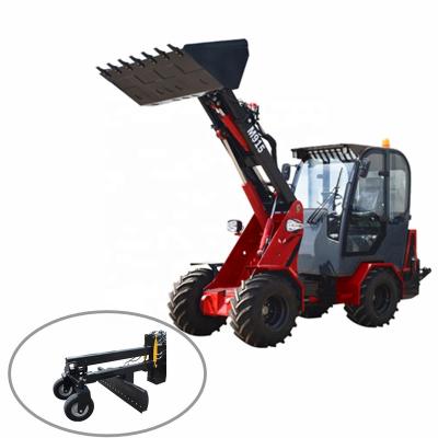 China Building Material Shops Small Agriculture Farm Cow Equipment Telescopic Boom Wheel Loader With Hitch Fast Ball Grapple Attachment for sale