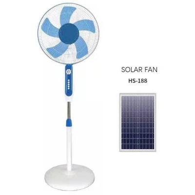 China Easy Adjustable High Quality Rechargeable ABS Bracket Solar Panel Fan for sale