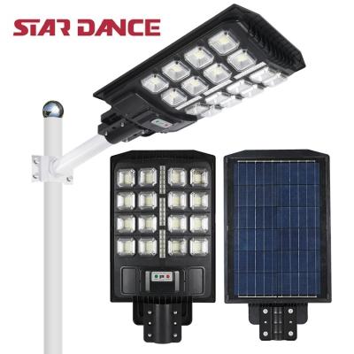 China ROAD ABS Outdoor Pole Light 50w 100w 150w 200w 300w 400w All In One Solar LED Street Light Price List for sale