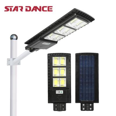 China ROAD Motion Sensor Integrated Ip66 COB Waterproof 30w 60w 90w 120w All In One Solar LED Street Light for sale