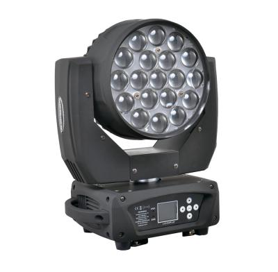 China Professional Stage Party Disco Wedding Stage Lighting 19ps*40W RGBW 4 in 1 Led Zoom Beam Wash Moving Head for sale