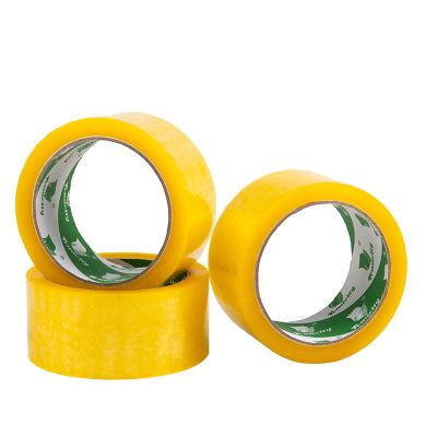 China Factory Top Manufacturer Waterproof Yellow Stationery Sellotape Roll Accept Colors Customized Wrapping Transparent Packing Tapes for sale