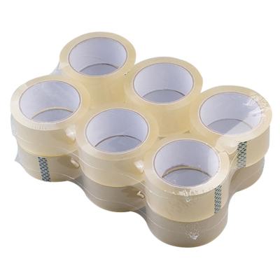 China Dongguan Waterproof Manufacture Super Clear Carton Tape Sealing Elephant Roll Packaging Transparent Bopp Box Packing Sealing Tape for sale