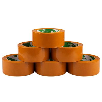 China Super Clear Stationery Office Waterproof Good Quality Tape Brown Color Tape Film Roll Plastic Reflective Strong Sticky Adhesive Tape for sale