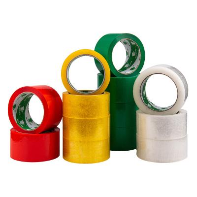 China Waterproof Eco-Friendly Colors Customized Sticky Box Circle Tape Roll Carton Transparent Waterproof Transparent Sealing Tape for sale