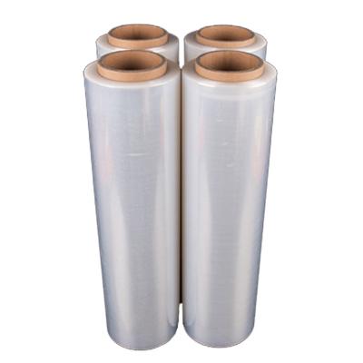 China Free Sample Lldpe Polyethylene Self-adhesive Soft Plastic Transparent Cylinder Roll Packing PE Material PE Package Pallet Wrapping Film for sale