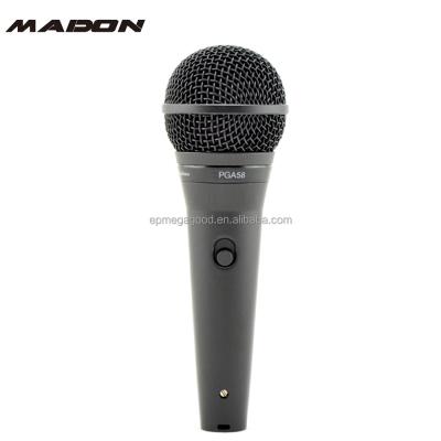 China Handheld microphone PGA58-XLR PAGE ALTA 58 microphone karaoke microphone with on/off switch, dynamic wired microphone for sale