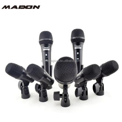 China Microphone PGA Cable Microphone Drum Kit7 Drum Kit Microphone Dynamic Cable Microphone for sale